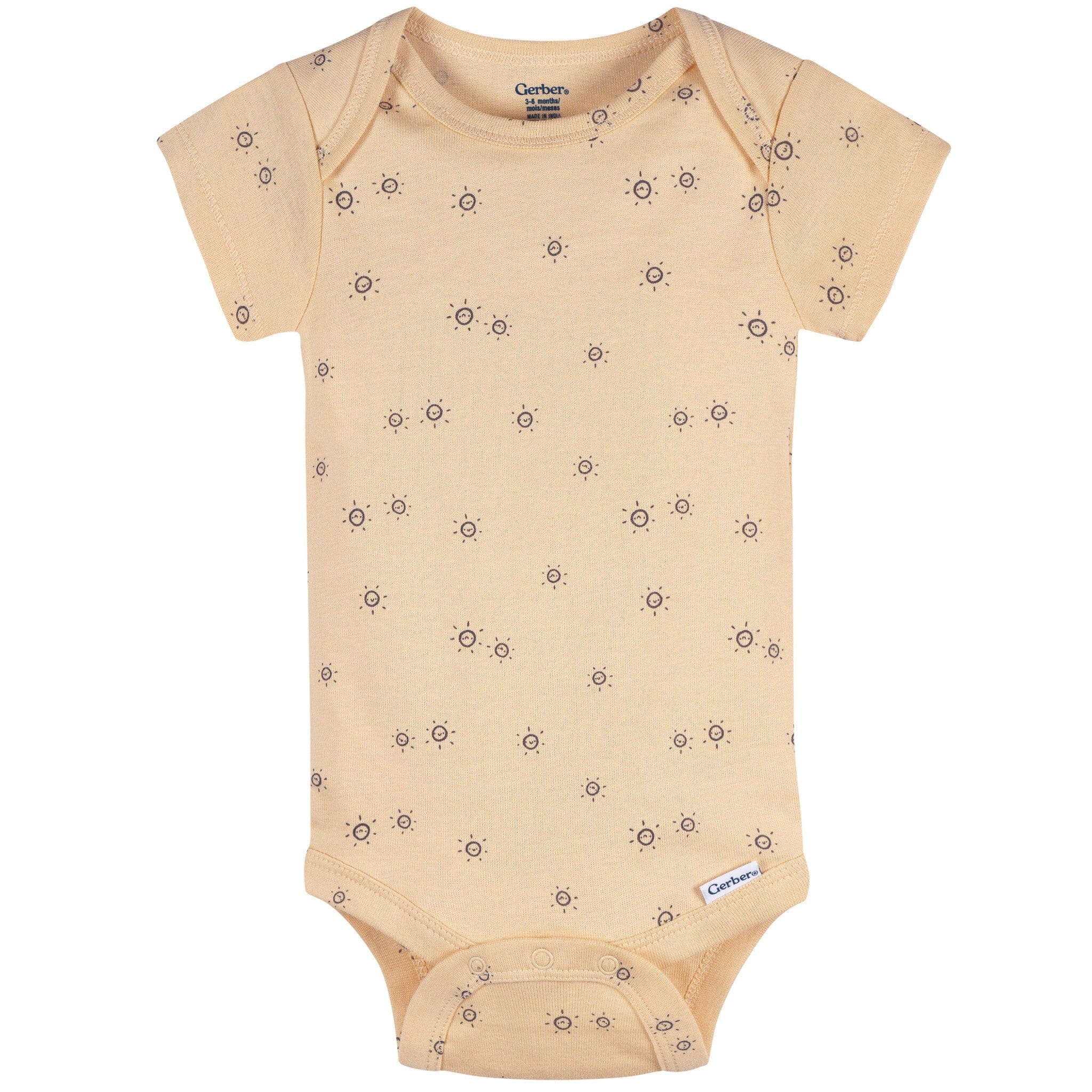 3-Pack Baby Neutral Road Trip Short Sleeve Onesies® Bodysuits Onesies Bodysuits Gerber® 