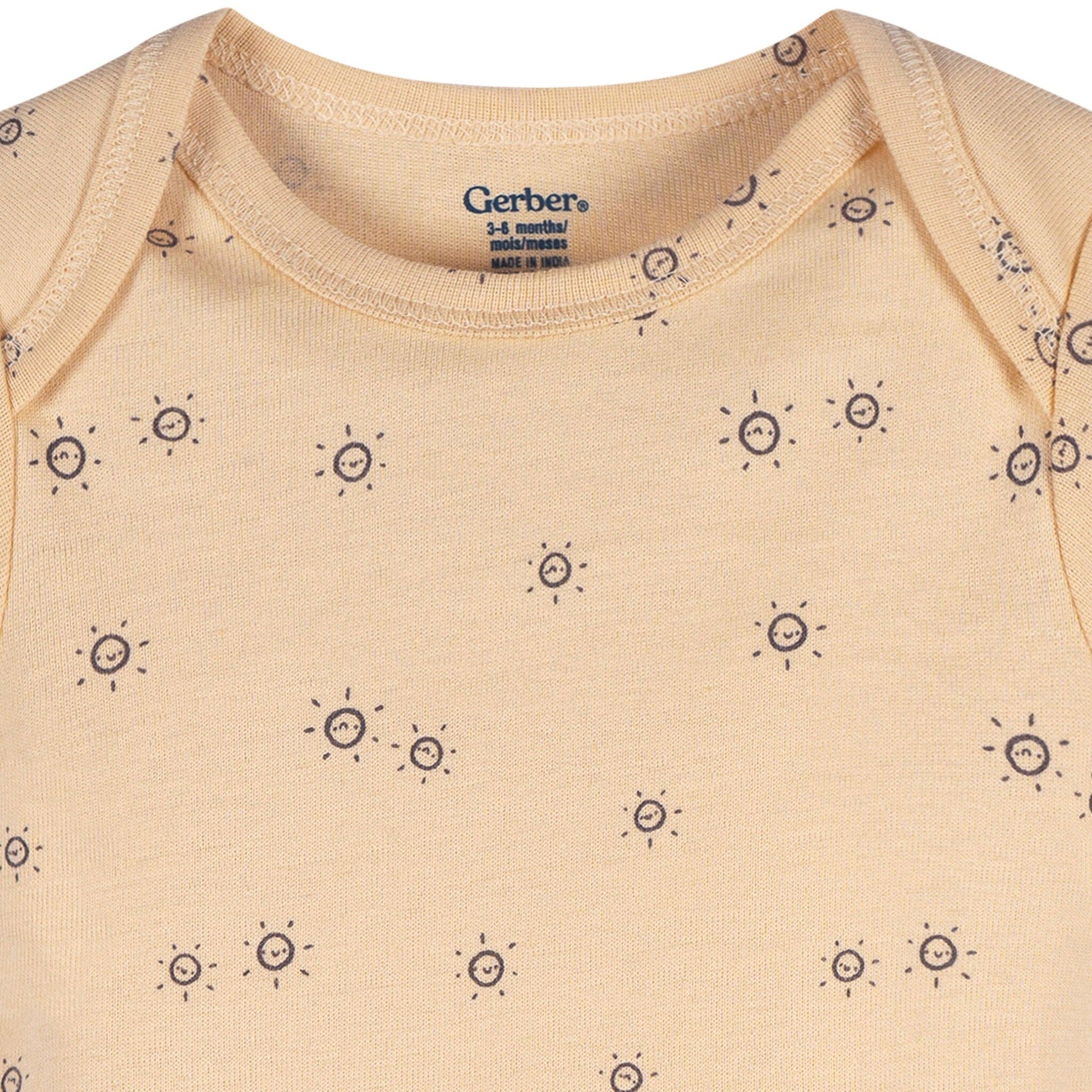 3-Pack Baby Neutral Road Trip Short Sleeve Onesies® Bodysuits Onesies Bodysuits Gerber® 