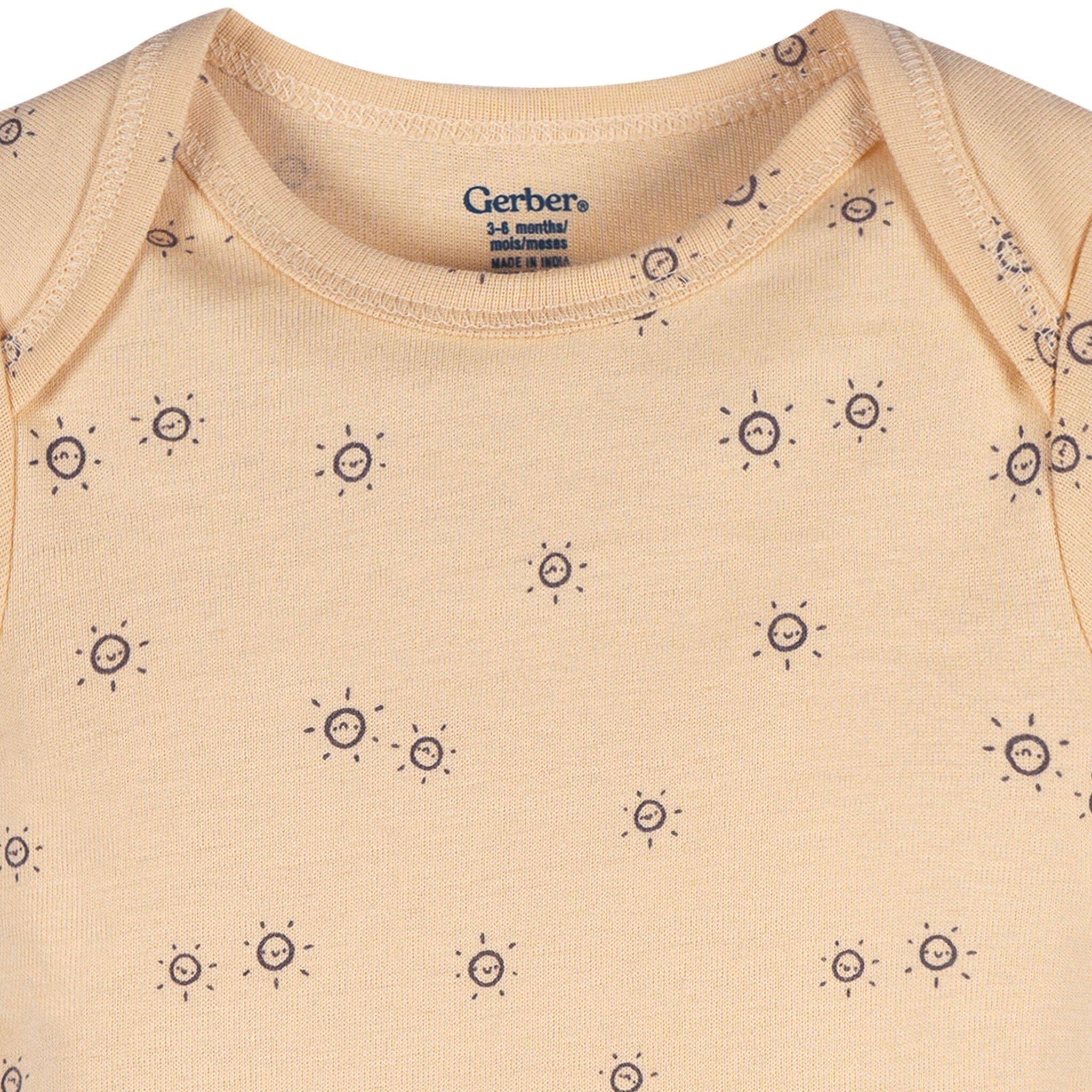 3-Pack Baby Neutral Road Trip Short Sleeve Onesies® Bodysuits Onesies Bodysuits Gerber® 