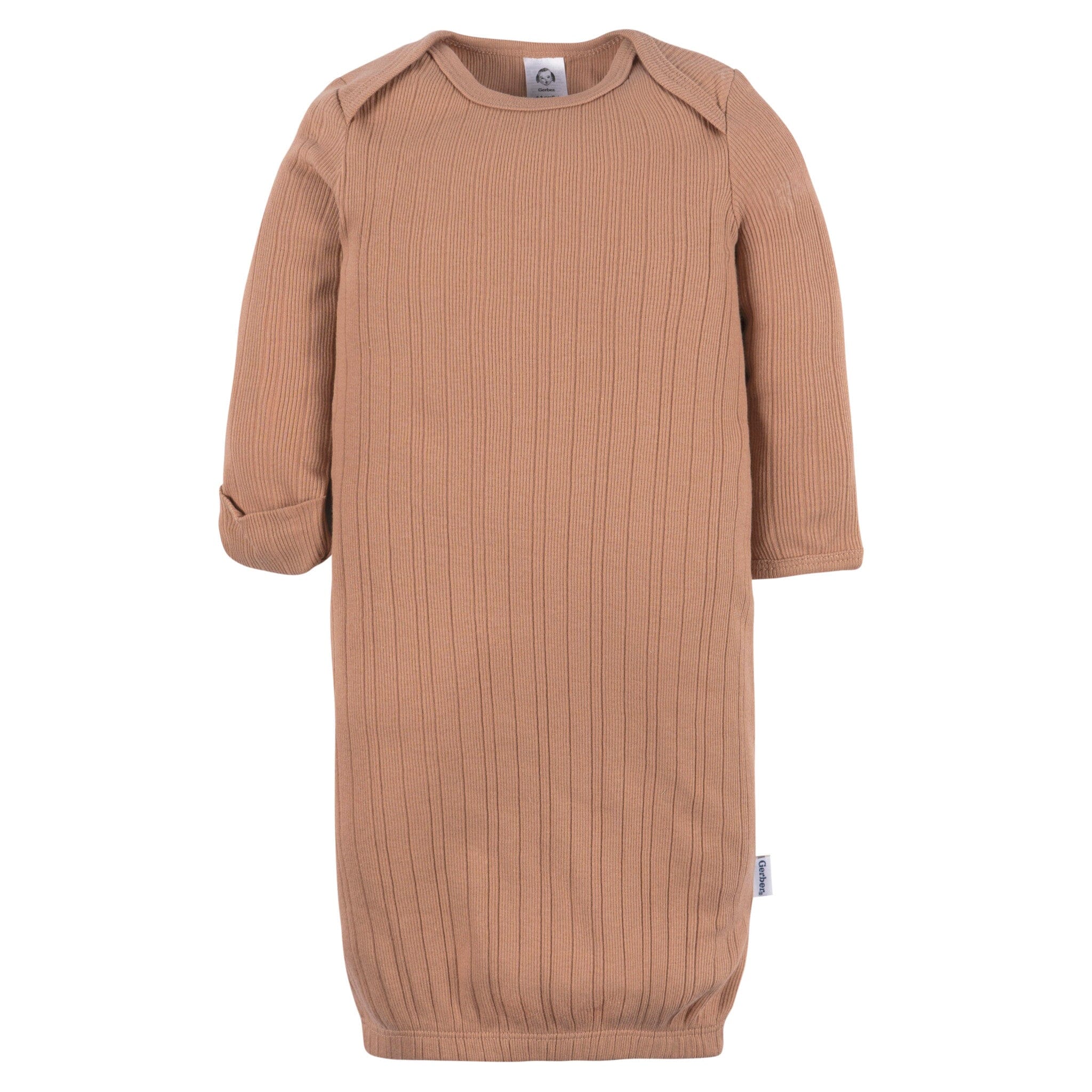 3-Pack Baby Neutral Shadow/New Wheat/Camel Lap Shoulder Gowns Sleepwear Gerber® 