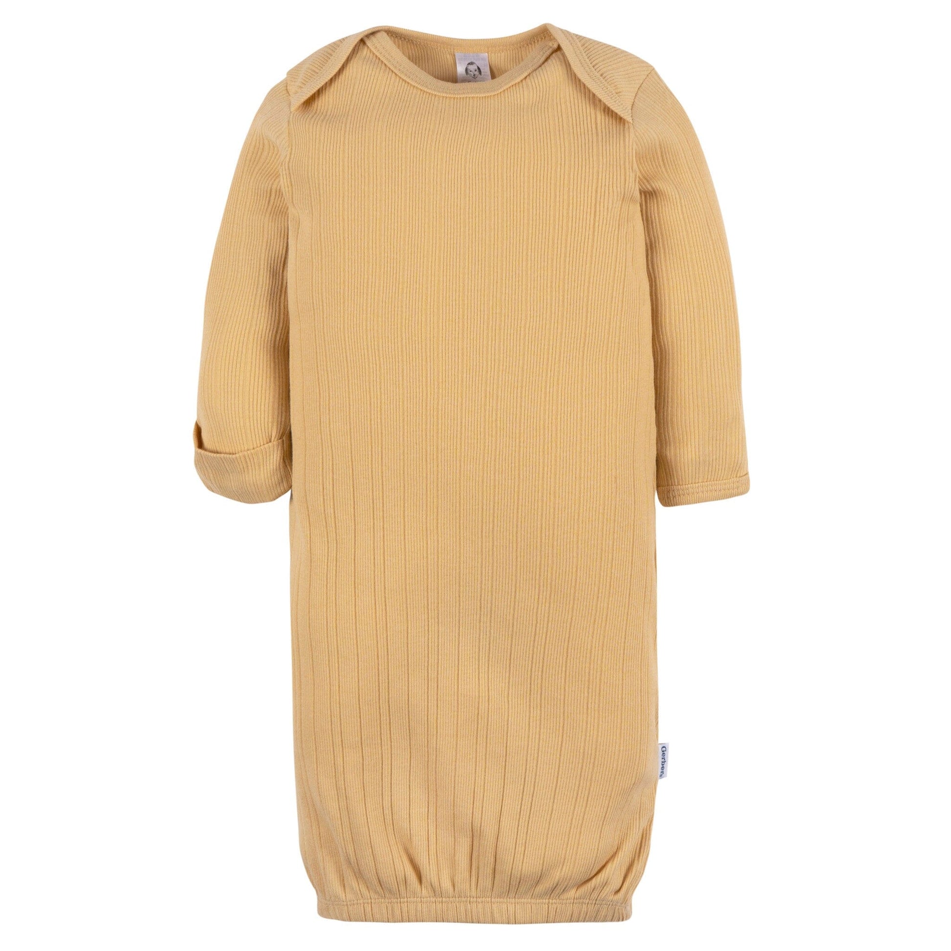 3-Pack Baby Neutral Shadow/New Wheat/Camel Lap Shoulder Gowns Sleepwear Gerber® 