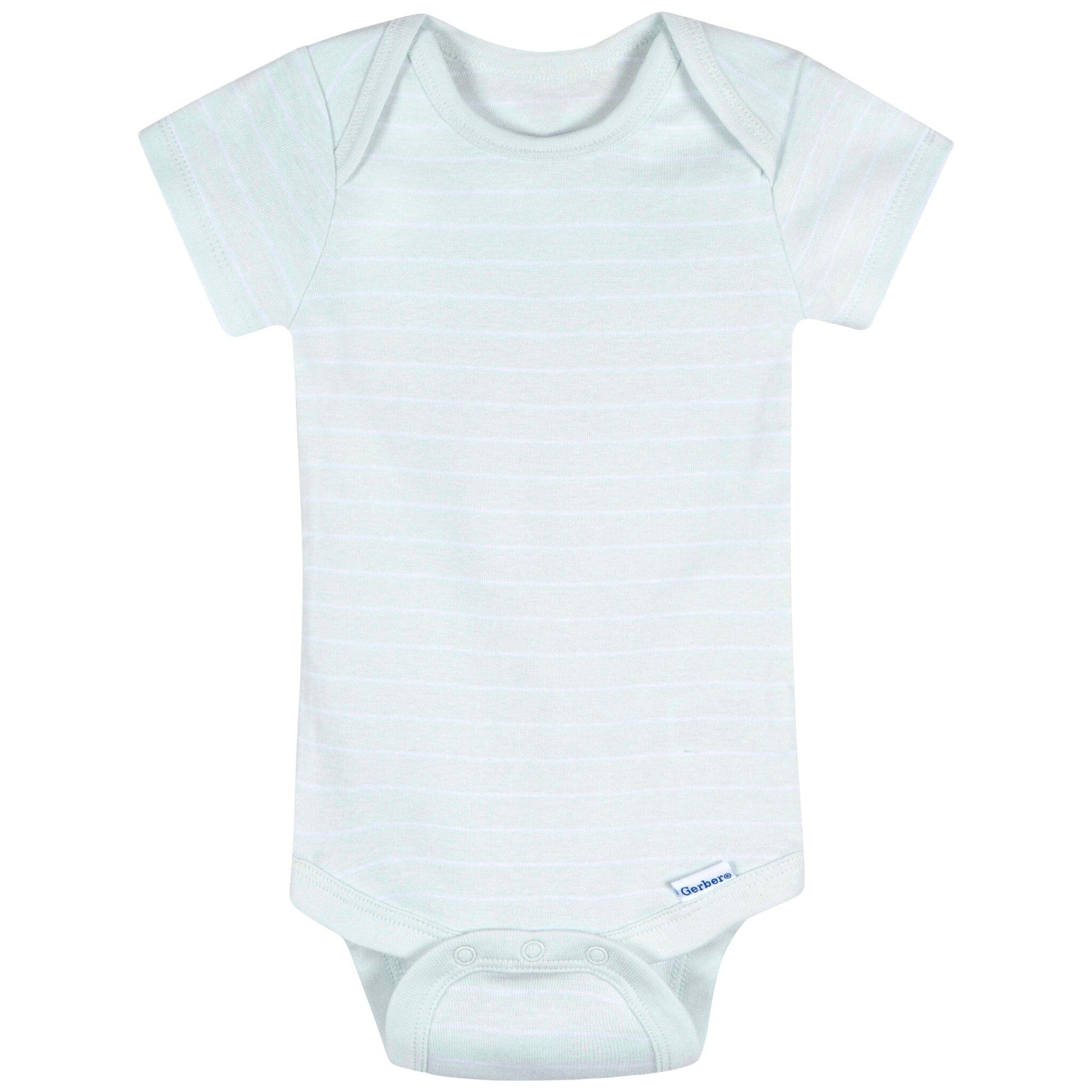 3-Pack Baby Neutral Starry Smiles Short Sleeve Onesies® Bodysuits Onesies Bodysuits Gerber® 