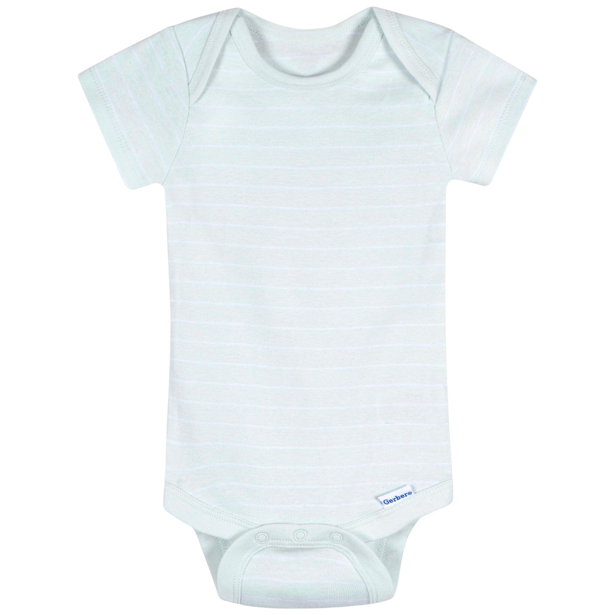 3-Pack Baby Neutral Starry Smiles Short Sleeve Onesies® Bodysuits Onesies Bodysuits Gerber® 