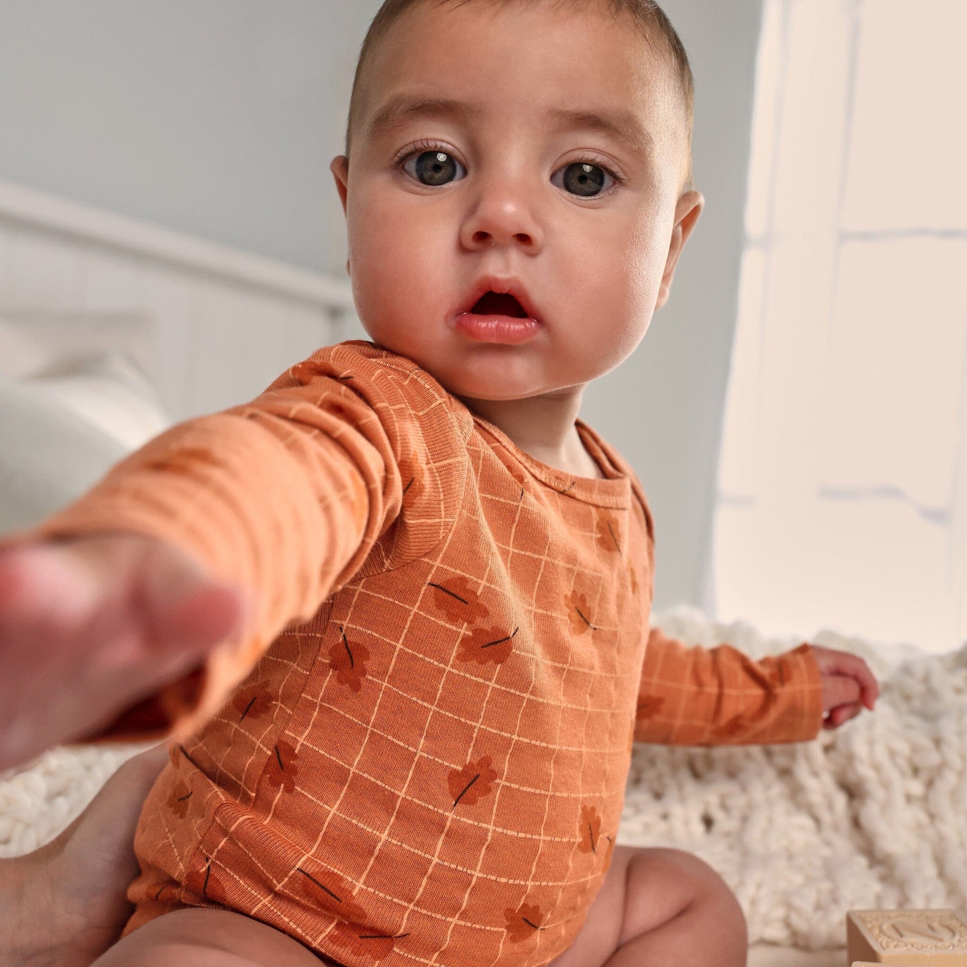 3-Pack Baby Neutral Thankful Long Sleeve Onesies® Bodysuits Onesies Bodysuits Gerber® 