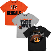 3-Pack Infant & Toddler Boys Bengals Short Sleeve Tees