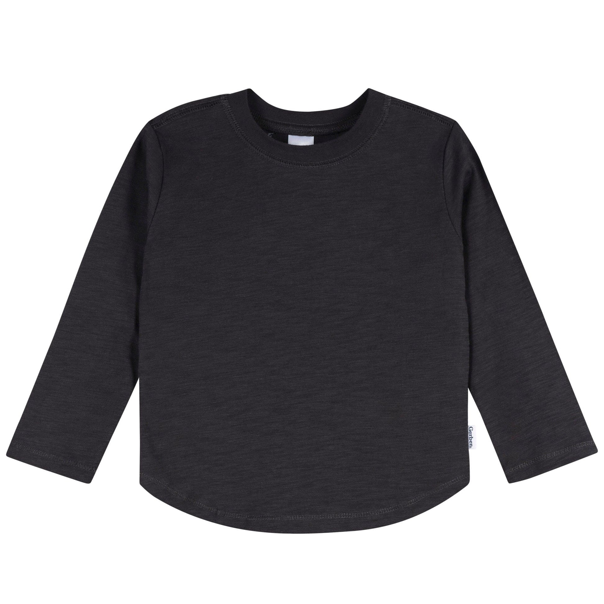 3-Pack Infant & Toddler Boys Black/White/Grey Long Sleeve Shirts Tops Gerber® 