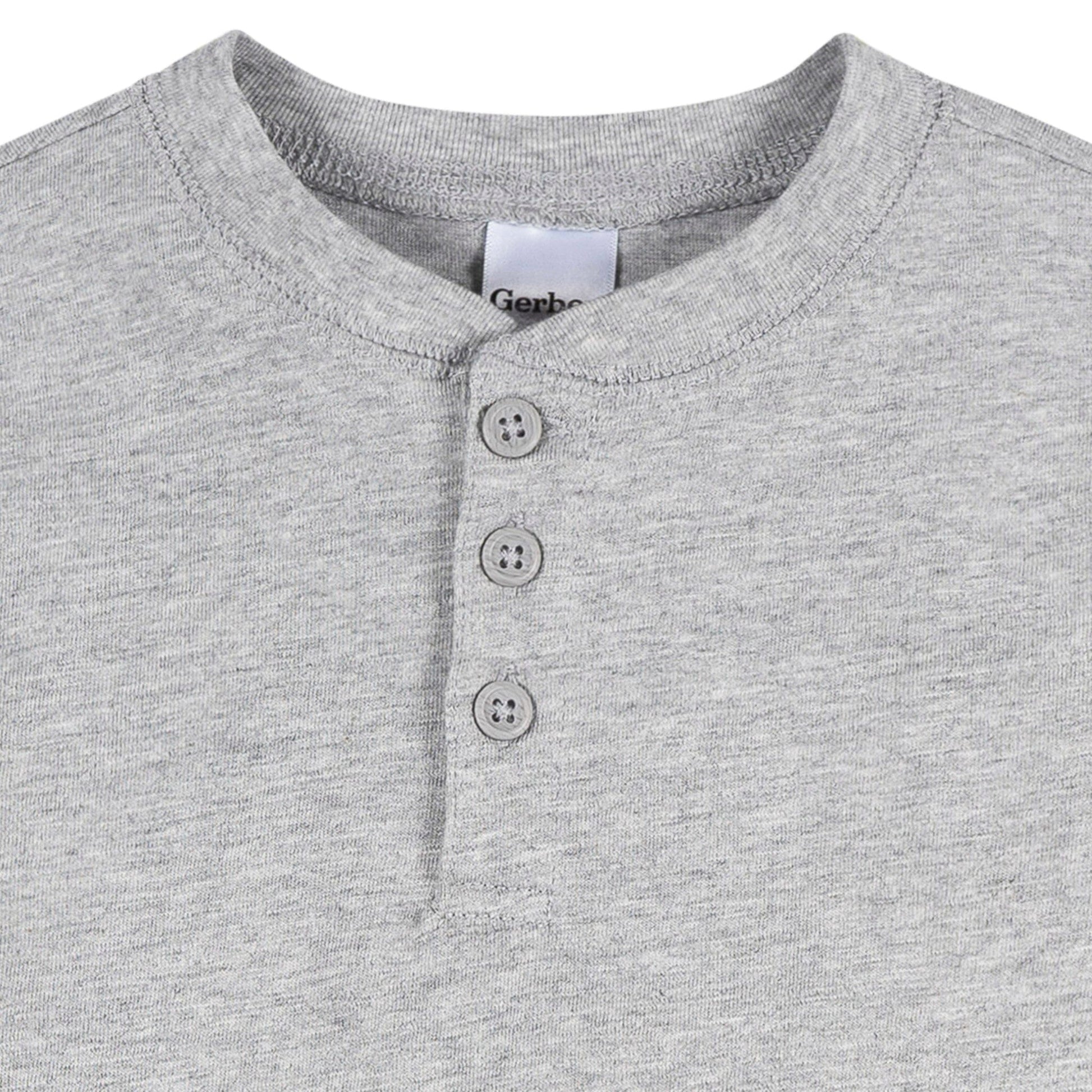 3-Pack Infant & Toddler Boys Black/White/Grey Long Sleeve Shirts Tops Gerber® 