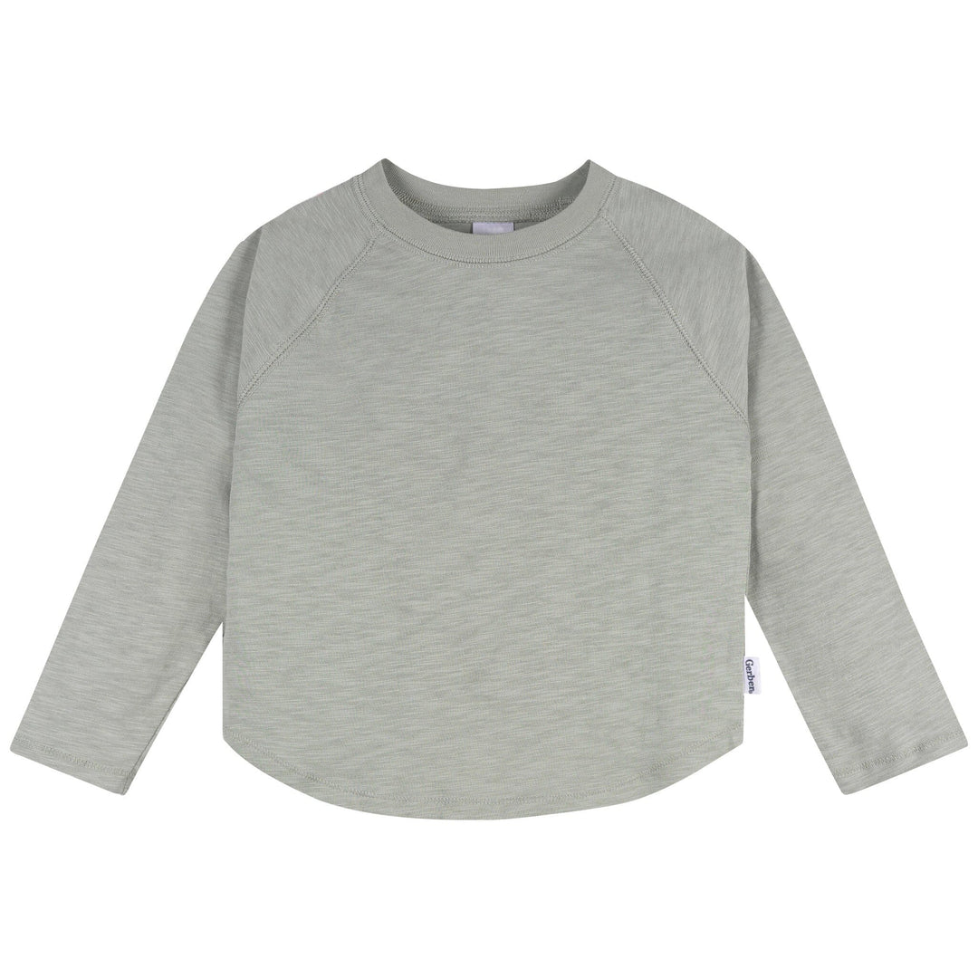 3-Pack Infant & Toddler Boys Green/Brown/Oatmeal Long Sleeve Shirts Tops Gerber® 