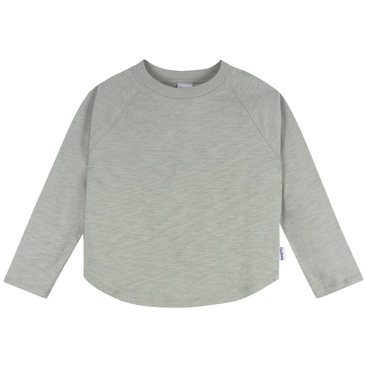 3-Pack Infant & Toddler Boys Green/Brown/Oatmeal Long Sleeve Shirts Tops Gerber® 