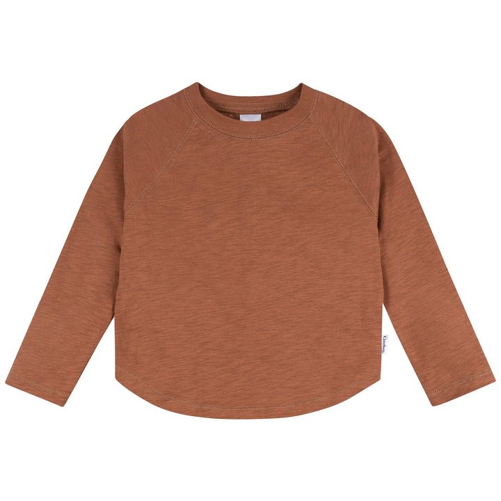 3-Pack Infant & Toddler Boys Green/Brown/Blue Long Sleeve Shirts Tops Gerber® 