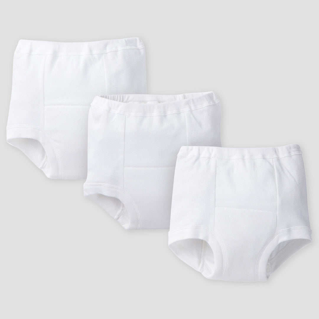 3-Pack Toddler Neutral White Training Pants