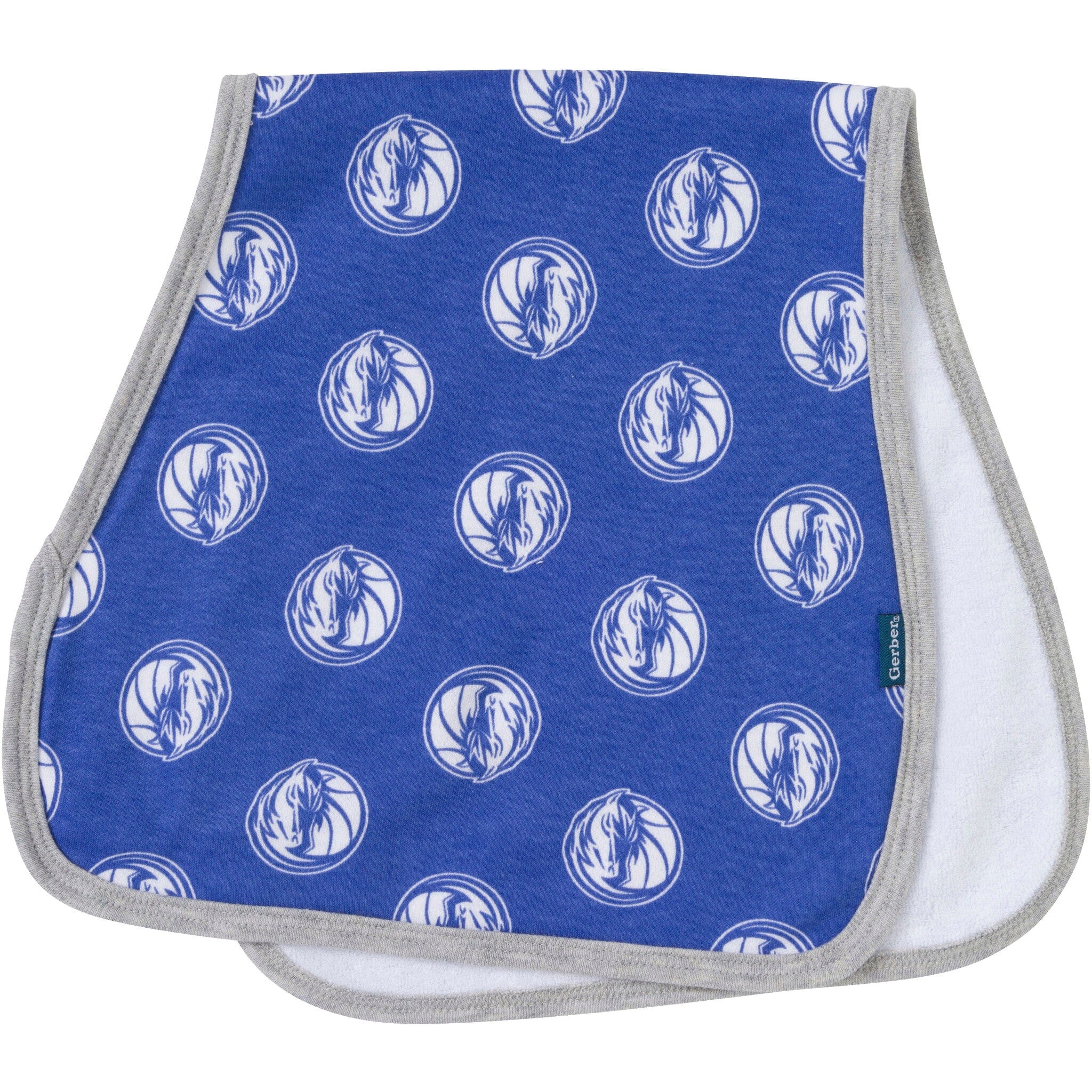 3-Piece Baby Neutral Dallas Mavericks Bandana Bib and Burp Cloth Set Accessories Gerber® 