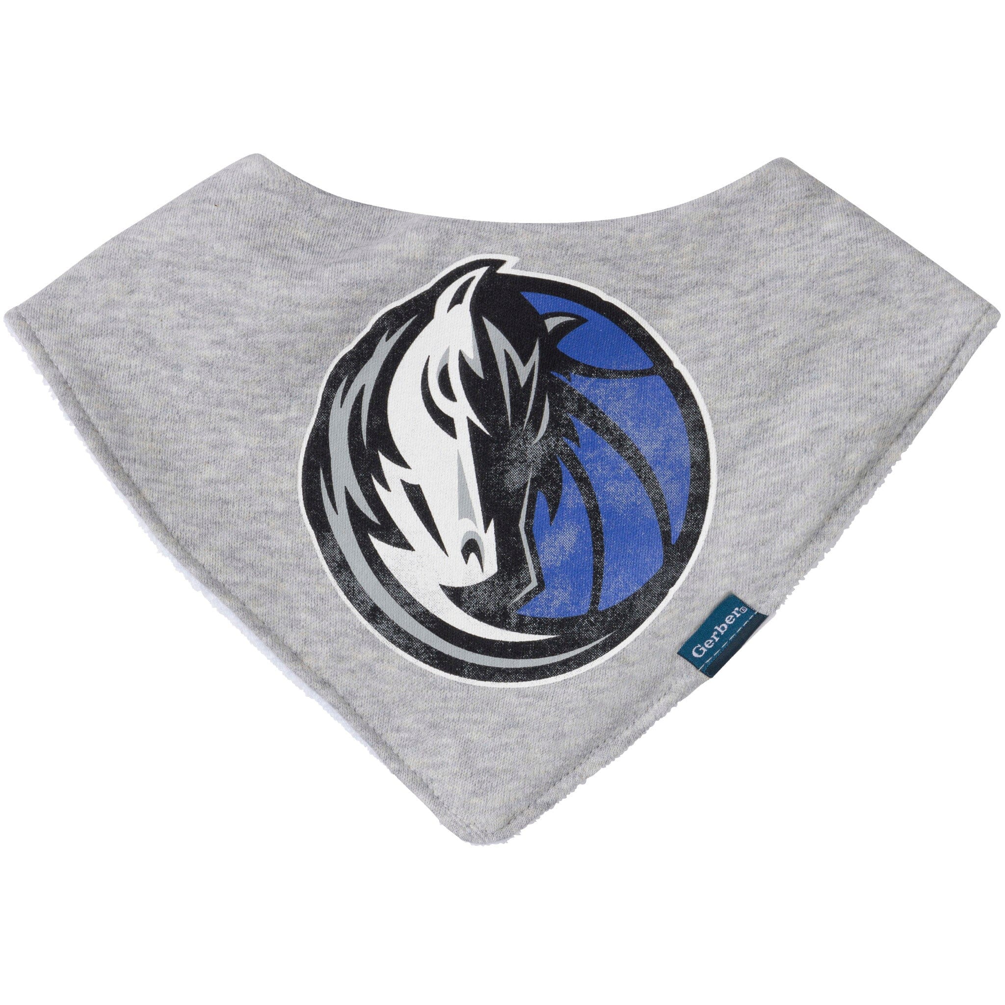3-Piece Baby Neutral Dallas Mavericks Bandana Bib and Burp Cloth Set Accessories Gerber® 