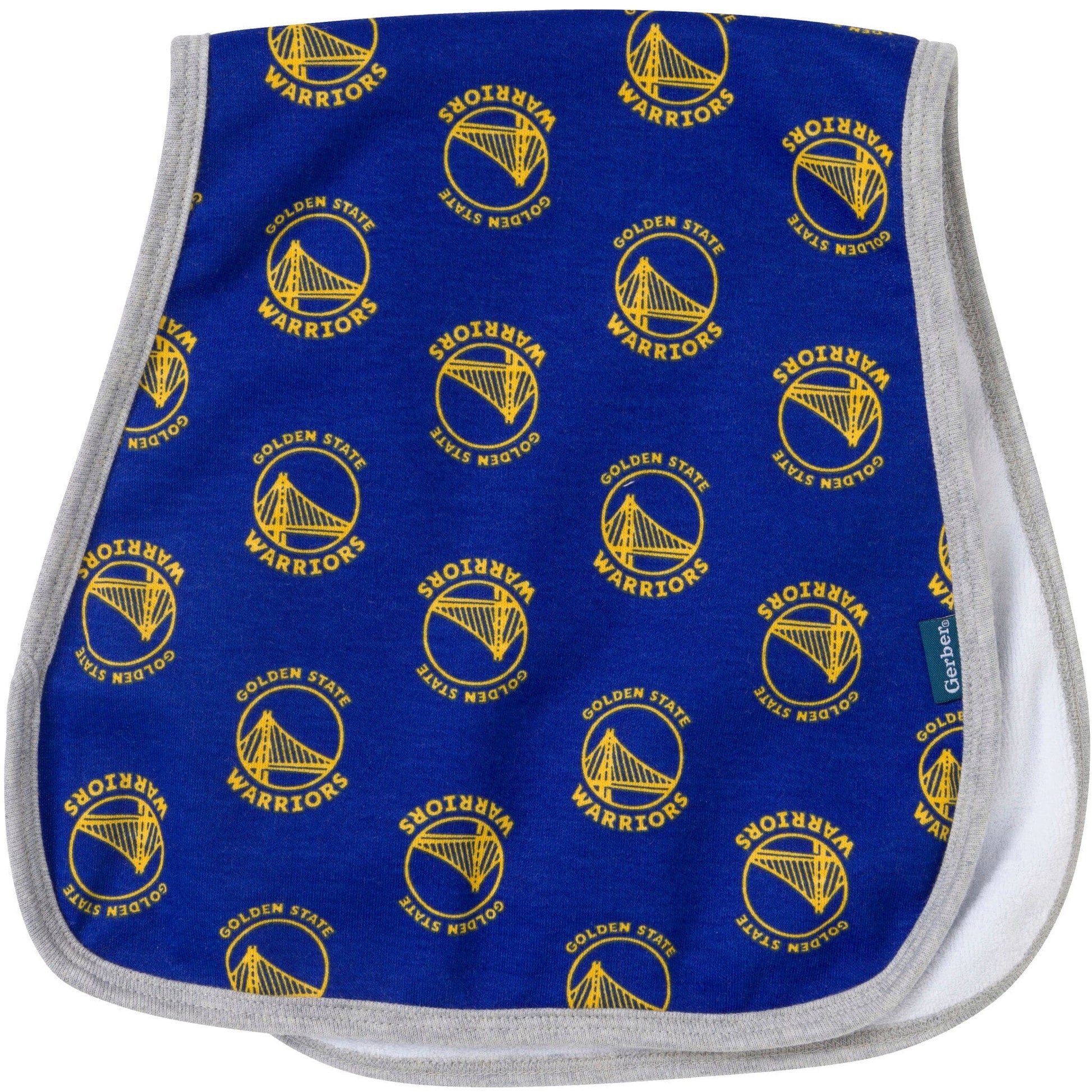 3-Piece Baby Neutral Golden State Warriors Bandana Bib and Burp Cloth Set Accessories Gerber® 