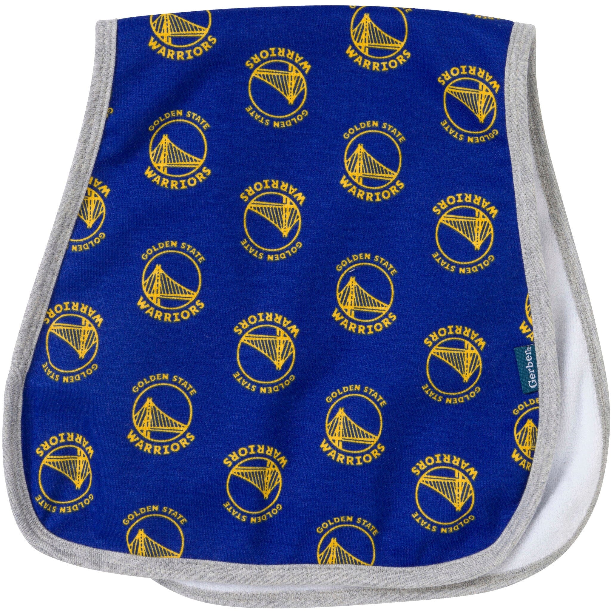 3-Piece Baby Neutral Golden State Warriors Bandana Bib and Burp Cloth Set Accessories Gerber® 