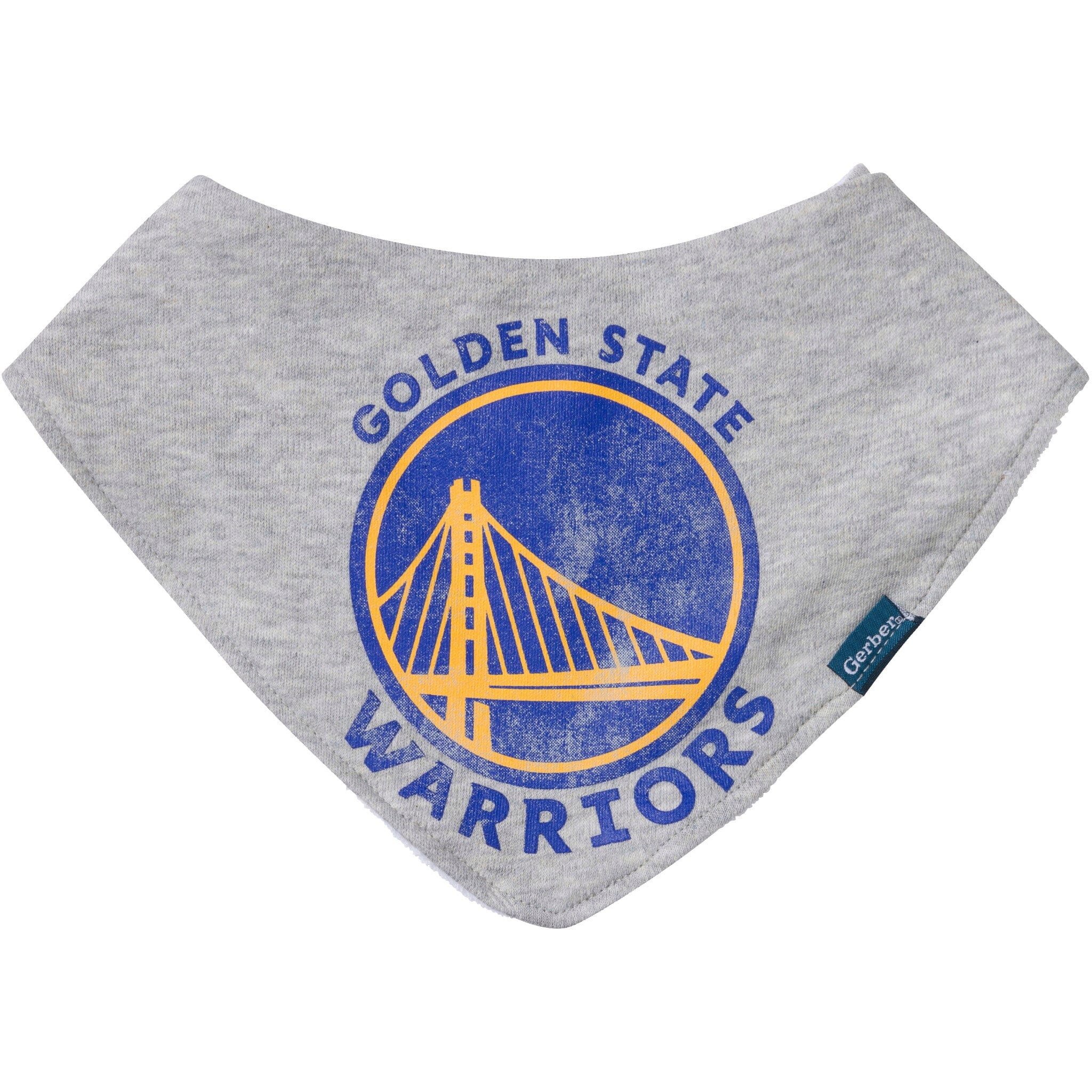 3-Piece Baby Neutral Golden State Warriors Bandana Bib and Burp Cloth Set Accessories Gerber® 