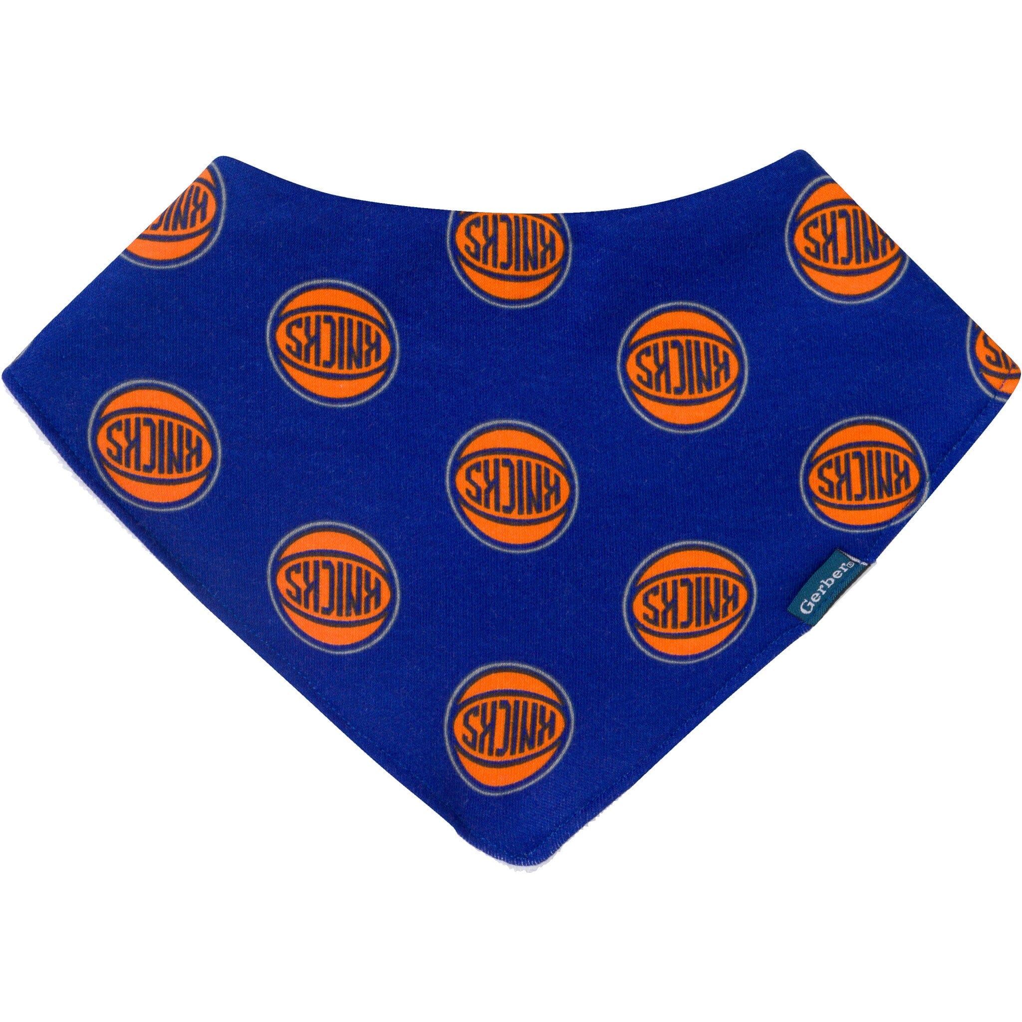 3-Piece Baby Neutral New York Knicks Bandana Bib and Burp Cloth Set Accessories Gerber® 