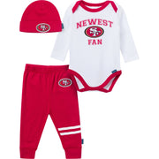 3-Piece Baby Boys 49Ers Bodysuit, Active Pant and Cap Outfits & Sets NFL 