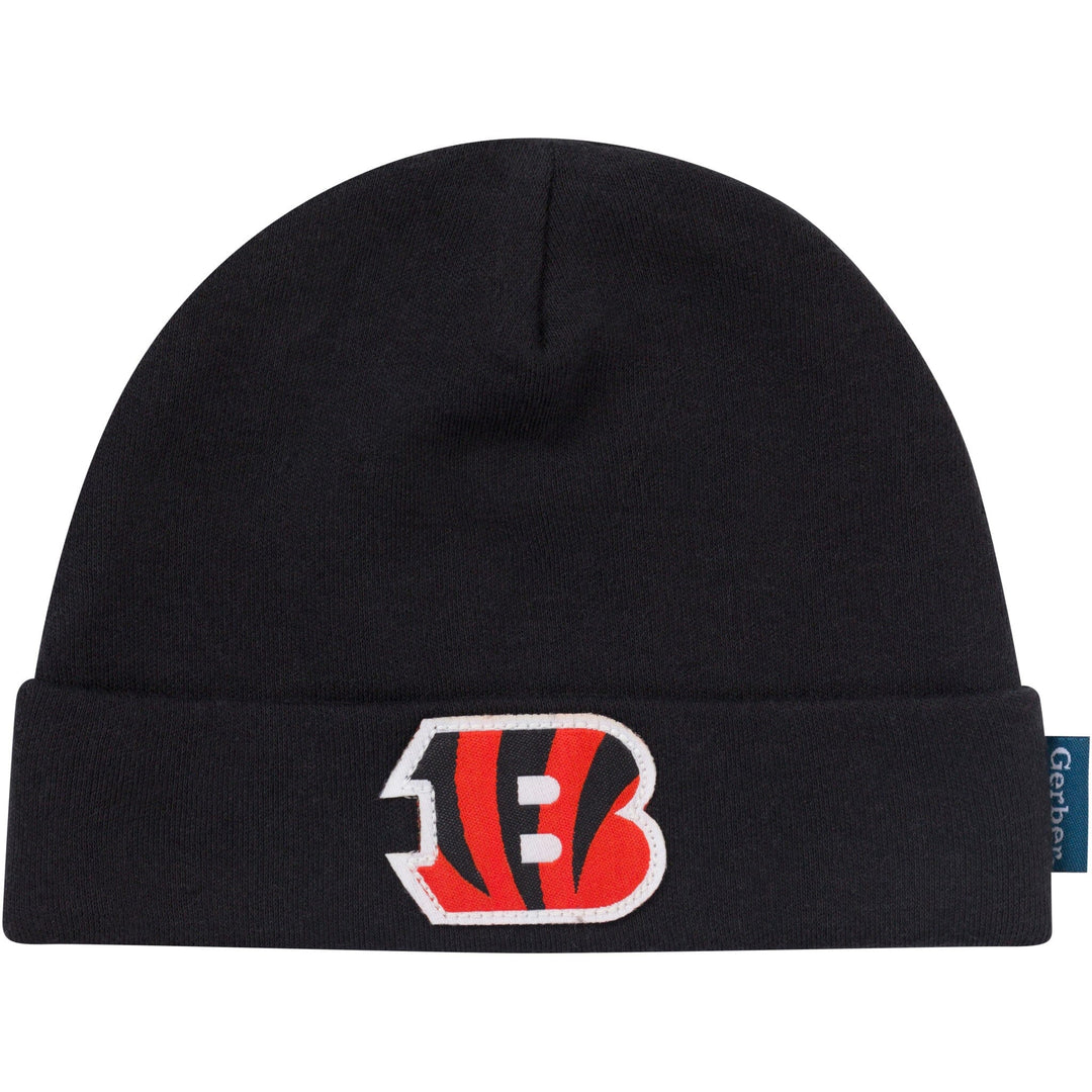 3-Piece Baby Boys Cincinatti Bengals Bodysuit, Active Pant and Cap Outfits & Sets NFL 