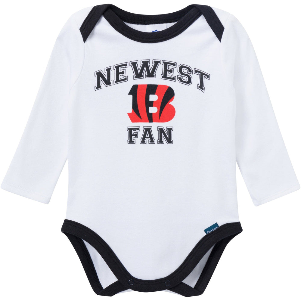 3-Piece Baby Boys Cincinatti Bengals Bodysuit, Active Pant and Cap Outfits & Sets NFL 