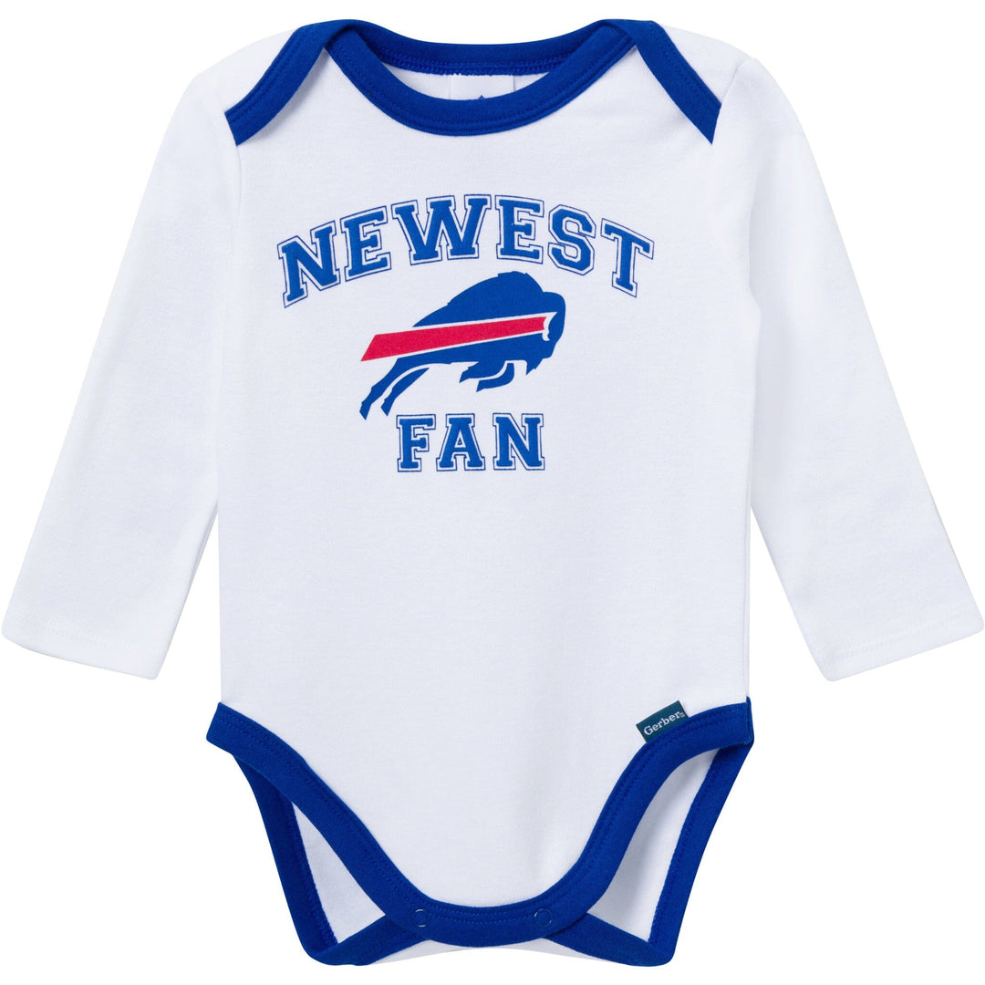 3-Piece Baby Boys Buffalo Bills Bodysuit, Active Pant and Cap Outfits & Sets NFL 