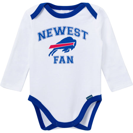 3-Piece Baby Boys Buffalo Bills Bodysuit, Active Pant and Cap Set