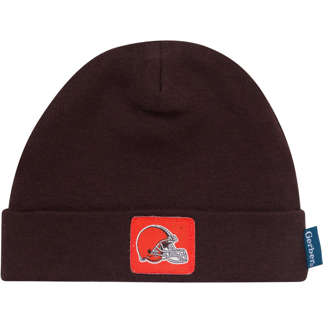 3-Piece Baby Boys Cleveland Browns Bodysuit, Active Pant and Cap Outfits & Sets NFL 