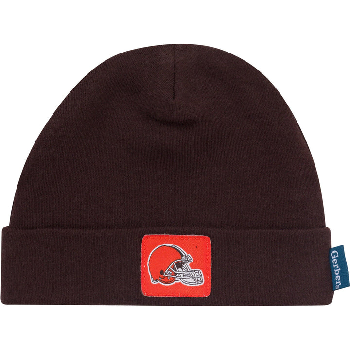 3-Piece Baby Boys Cleveland Browns Bodysuit, Active Pant and Cap Outfits & Sets NFL 