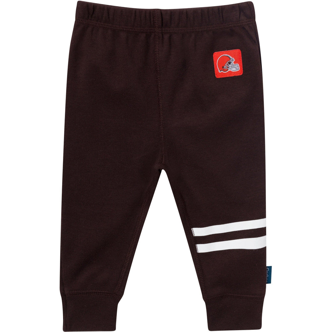 3-Piece Baby Boys Cleveland Browns Bodysuit, Active Pant and Cap Outfits & Sets NFL 