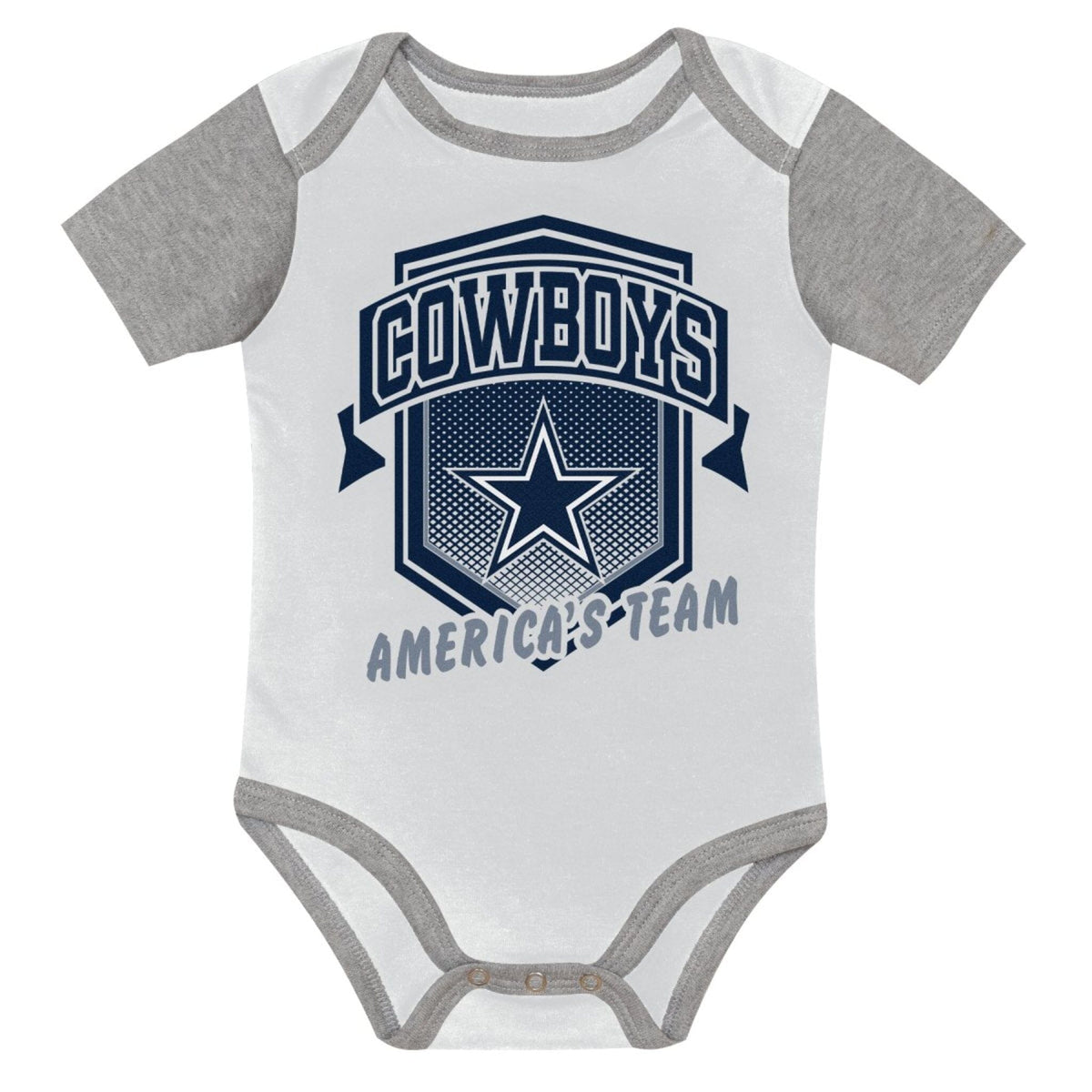 3-Piece Baby Boys Cowboys Bodysuit Set Onesies Bodysuits NFL 