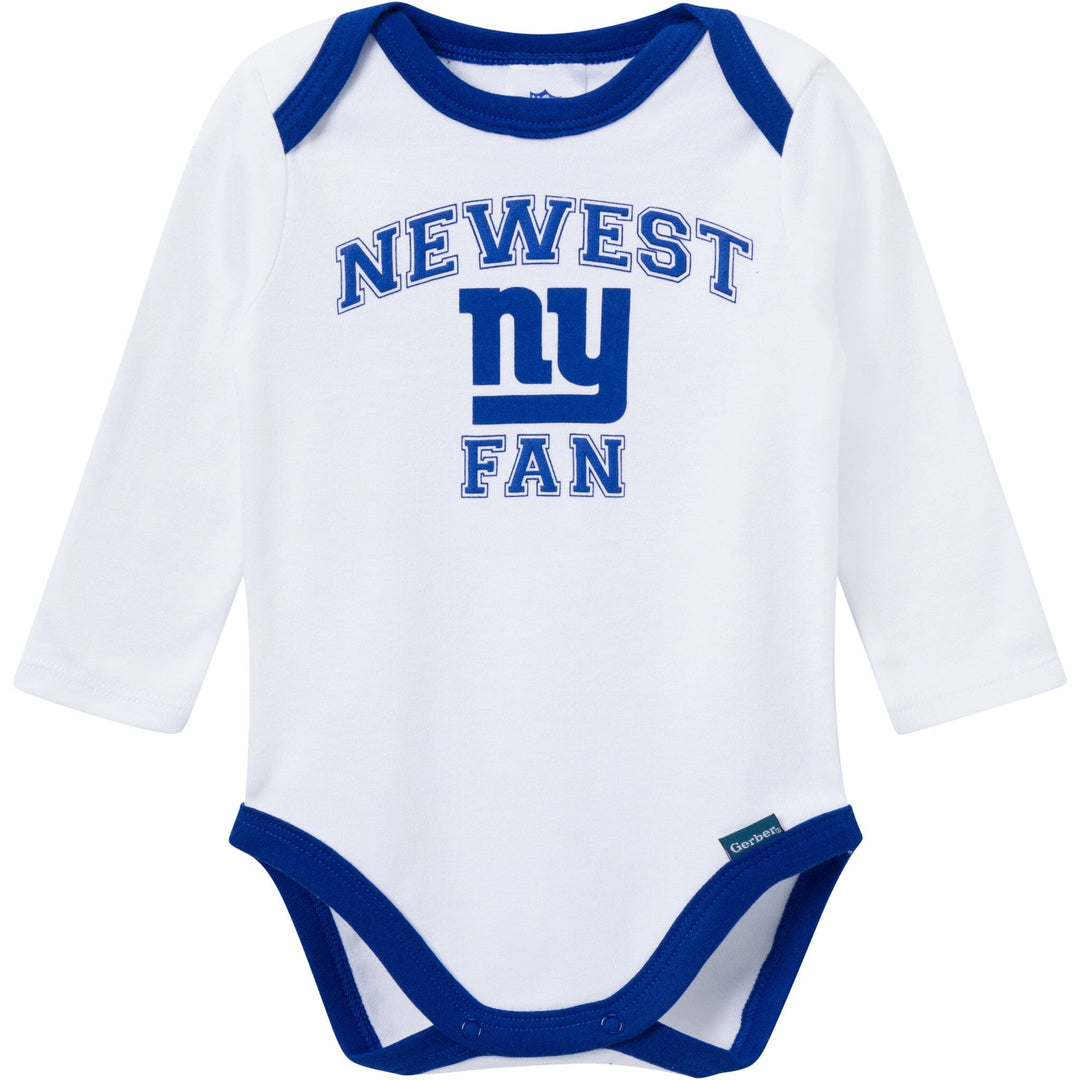 3-Piece Baby Boys New York Giants Bodysuit, Active Pant and Cap Outfits & Sets NFL 