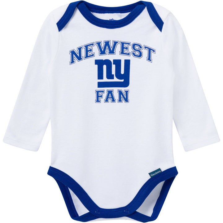 3-Piece Baby Boys New York Giants Bodysuit, Active Pant and Cap Outfits & Sets NFL 