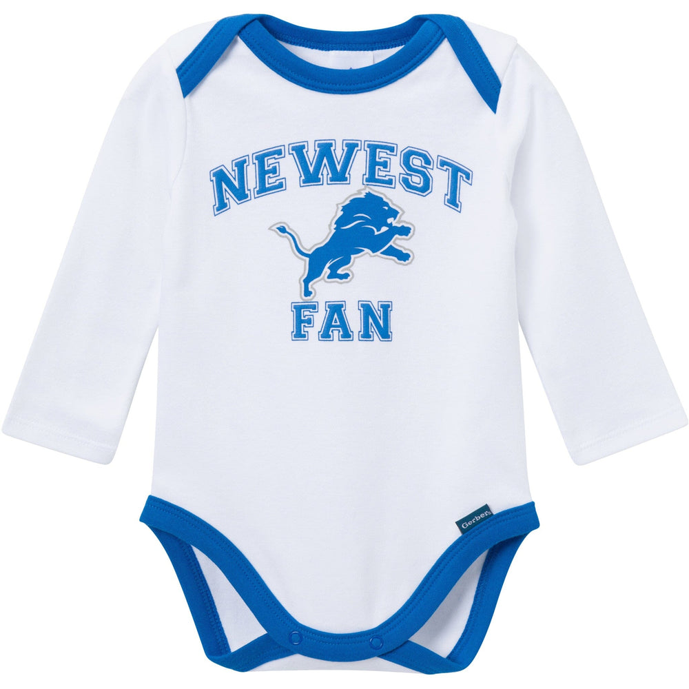 3-Piece Baby Boys Detroit Lions Bodysuit, Active Pant and Cap Outfits & Sets NFL 