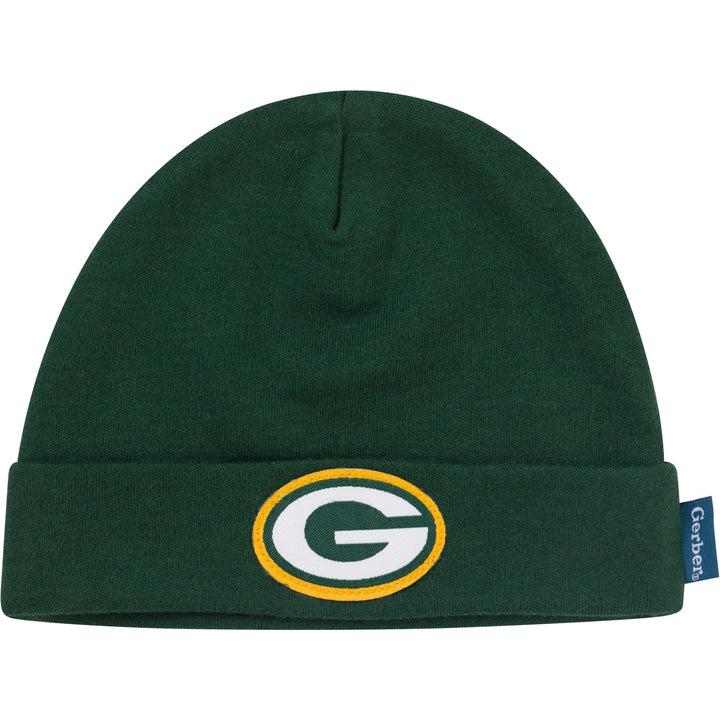 3-Piece Baby Boys Green Bay Packers Bodysuit, Active Pant and Cap Outfits & Sets NFL 