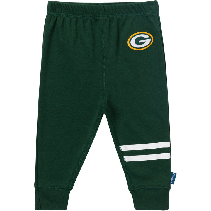 3-Piece Baby Boys Green Bay Packers Bodysuit, Active Pant and Cap Outfits & Sets NFL 