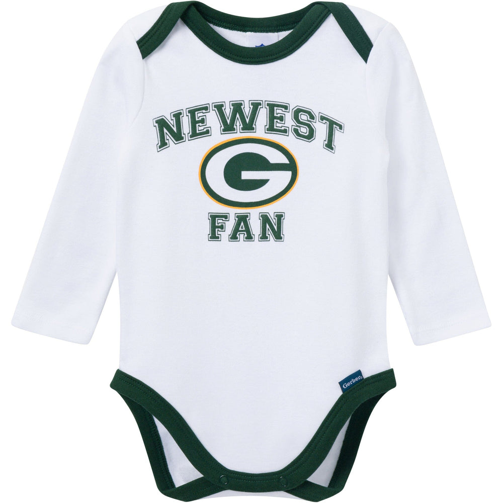 3-Piece Baby Boys Green Bay Packers Bodysuit, Active Pant and Cap Outfits & Sets NFL 
