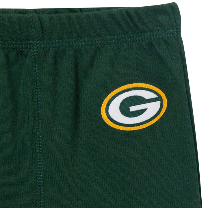 3-Piece Baby Boys Green Bay Packers Bodysuit, Active Pant and Cap Outfits & Sets NFL 