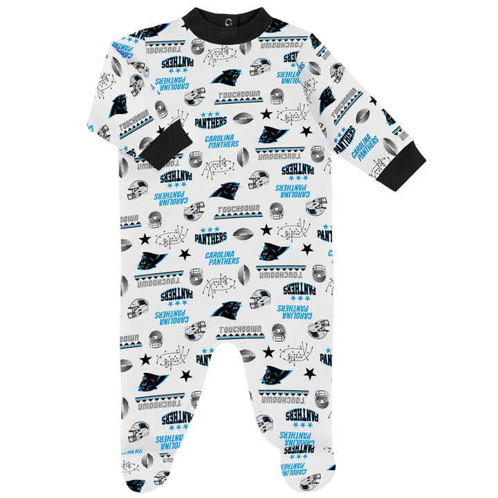 3-Piece Baby Boys Panthers Bodysuit, Sleep 'N Play & Cap Set