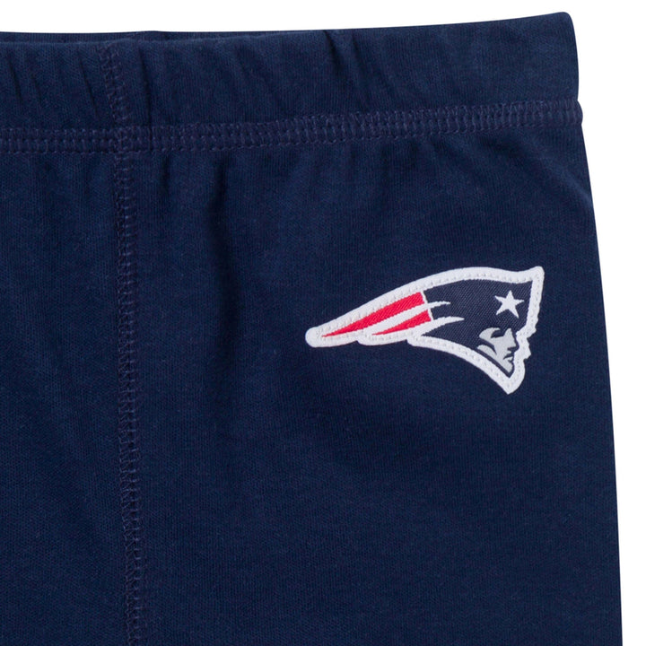 3-Piece Baby Boys New England Patriots Bodysuit, Active Pant and Cap Outfits & Sets NFL 