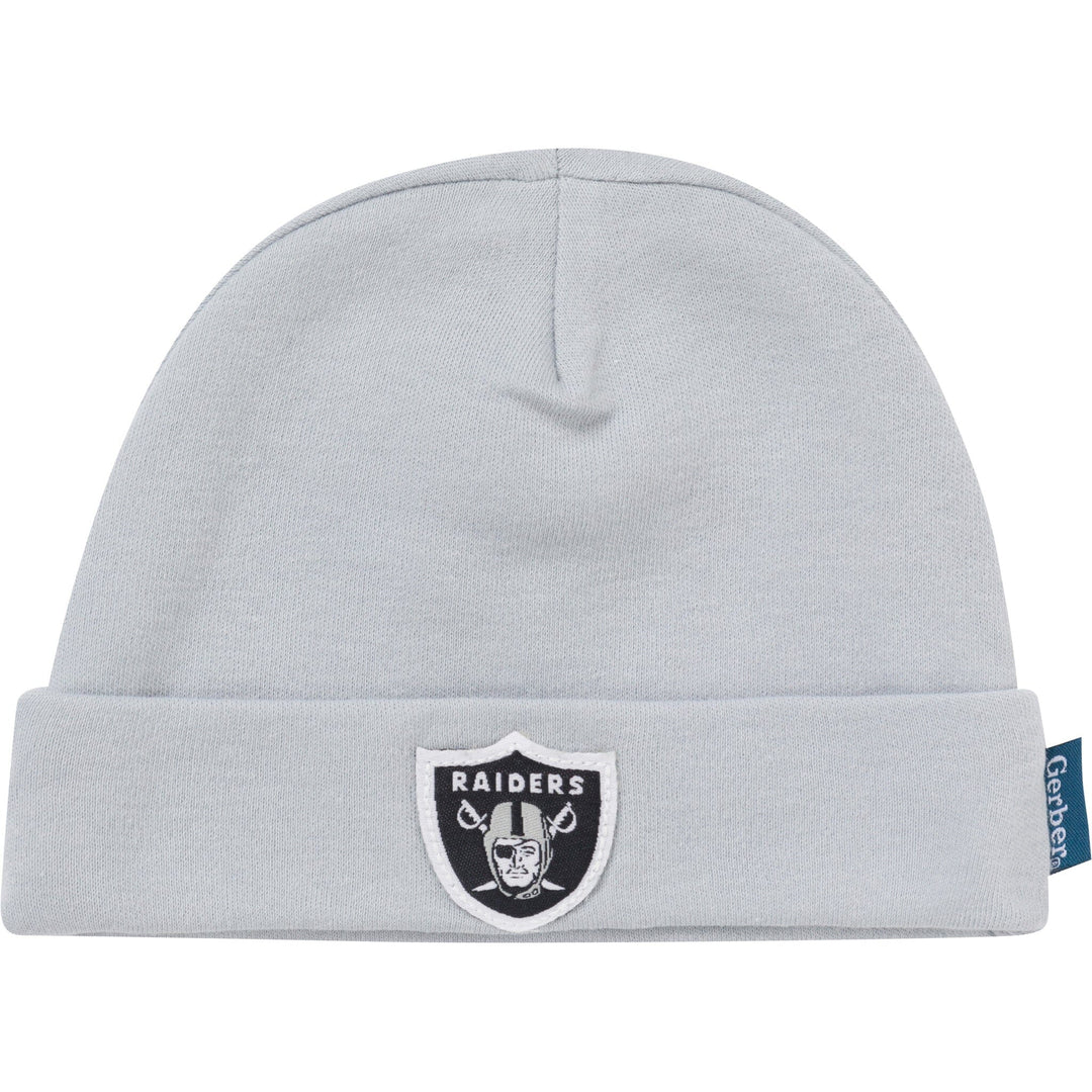 3-Piece Baby Boys Las Vegas Raiders Bodysuit, Active Pant and Cap Outfits & Sets NFL 