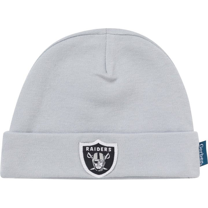 3-Piece Baby Boys Las Vegas Raiders Bodysuit, Active Pant and Cap Outfits & Sets NFL 