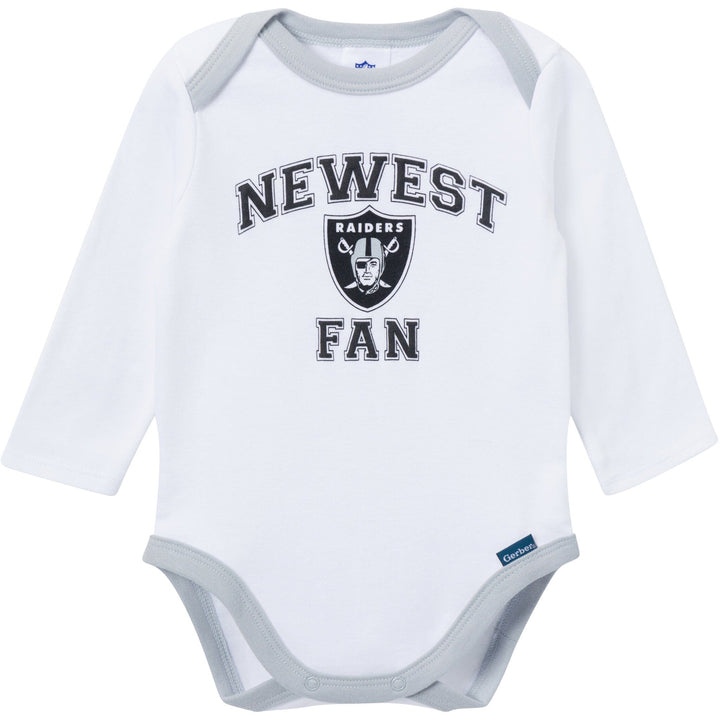 3-Piece Baby Boys Las Vegas Raiders Bodysuit, Active Pant and Cap Outfits & Sets NFL 