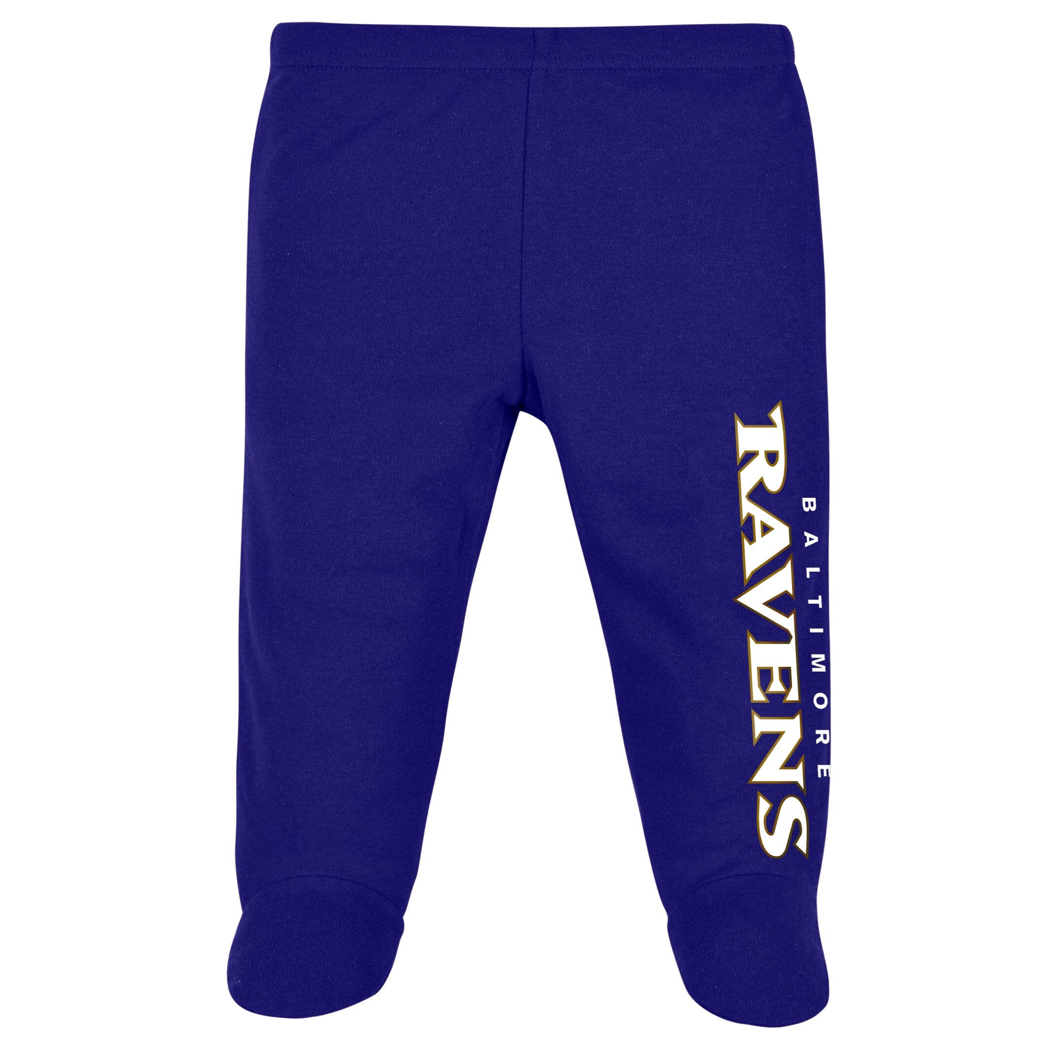 3-Piece Baby Boys Ravens Bodysuit, Footed Pant, & Cap Set
