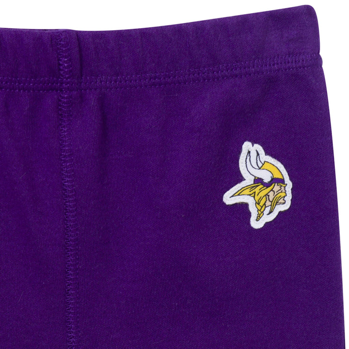 3-Piece Baby Boys Minnesota Vikings Bodysuit, Active Pant and Cap Outfits & Sets NFL 