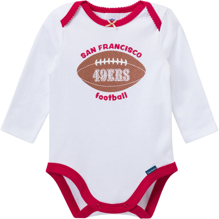 3-Piece Baby Girls 49Ers Bodysuit, Pants & Headband Set Outfits & Sets NFL 