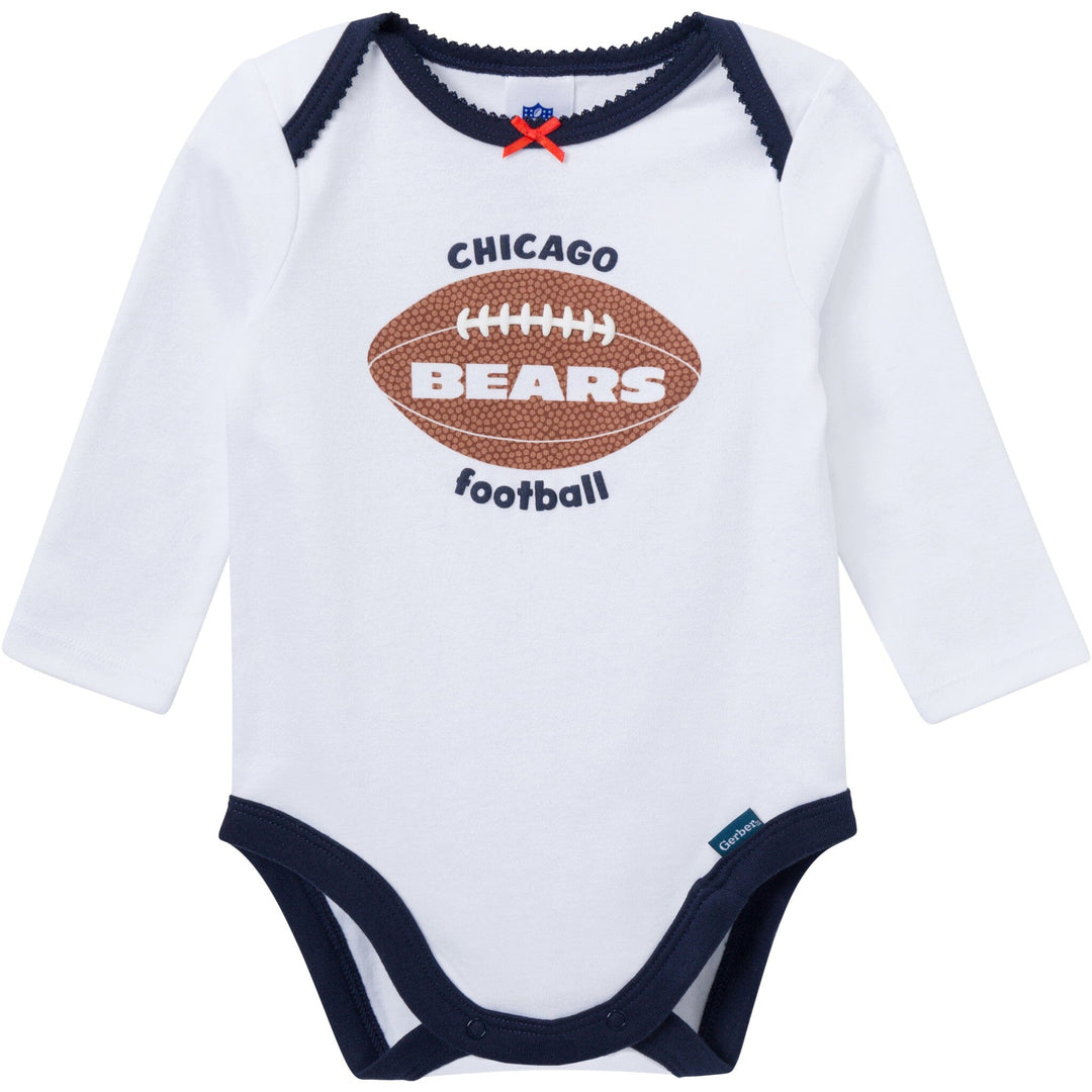 3-Piece Baby Girls Chicago Bears Bodysuit, Pants & Headband Set Outfits & Sets NFL 