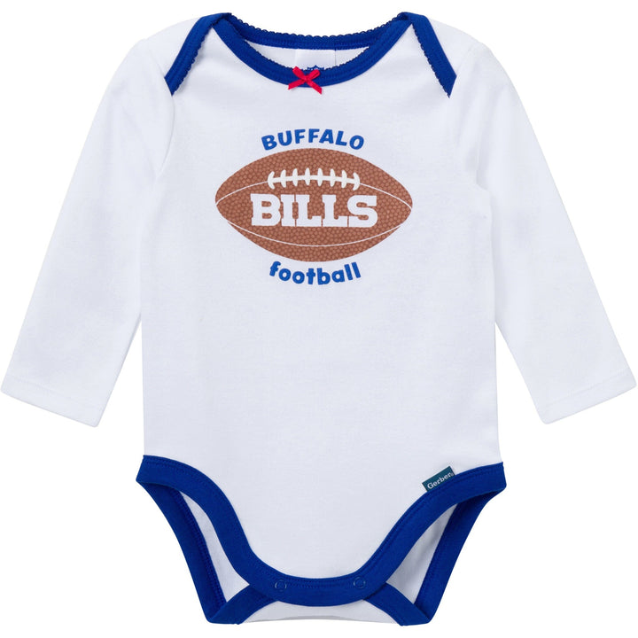 3-Piece Baby Girls Buffalo Bills Bodysuit, Pants & Headband Set Outfits & Sets NFL 
