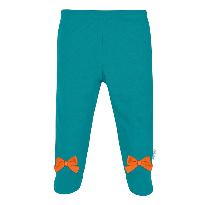 3-Piece Baby Girls Dolphins Bodysuit, Footed Pant, & Cap Set