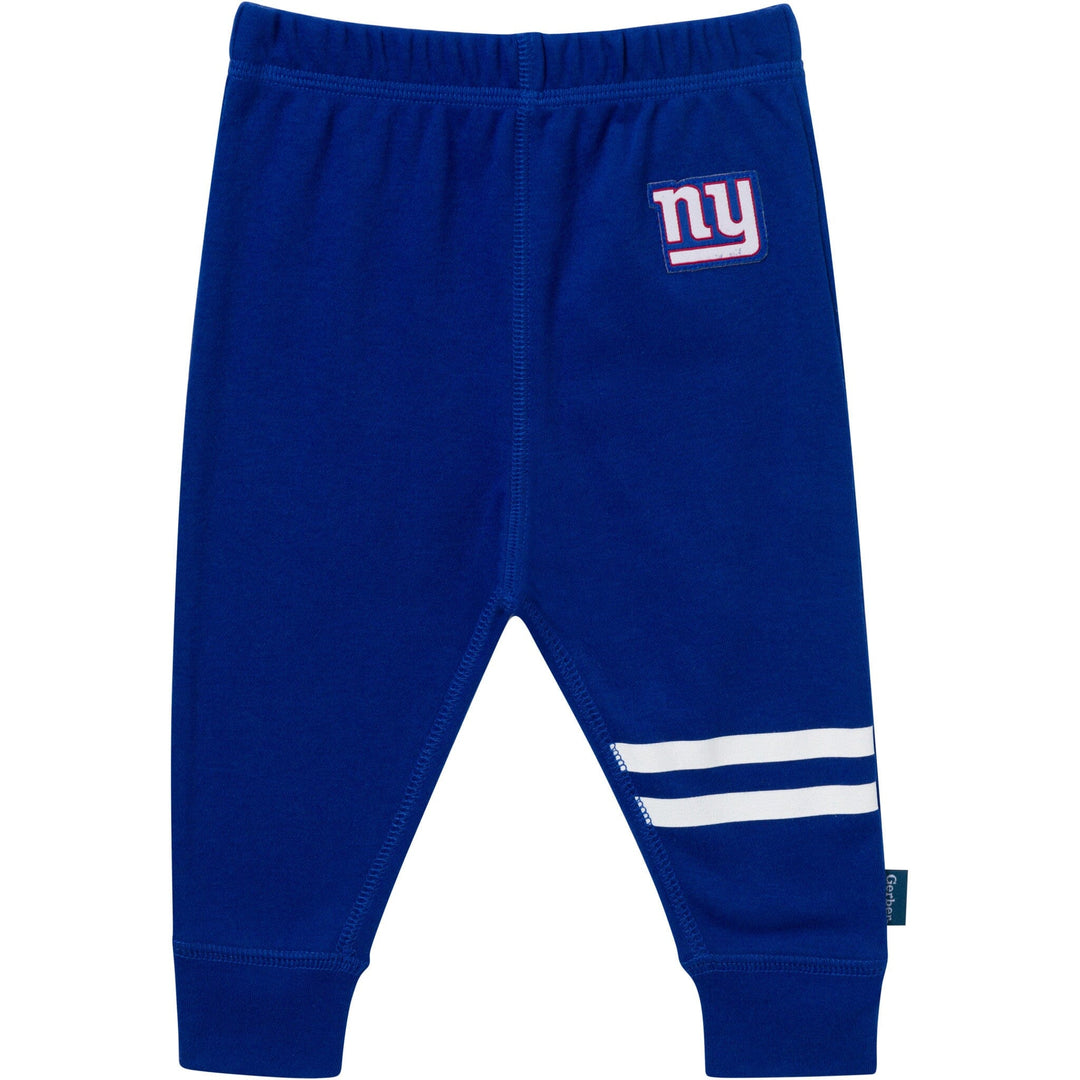 3-Piece Baby Girls New York Giants Bodysuit, Pants & Headband Set Outfits & Sets NFL 