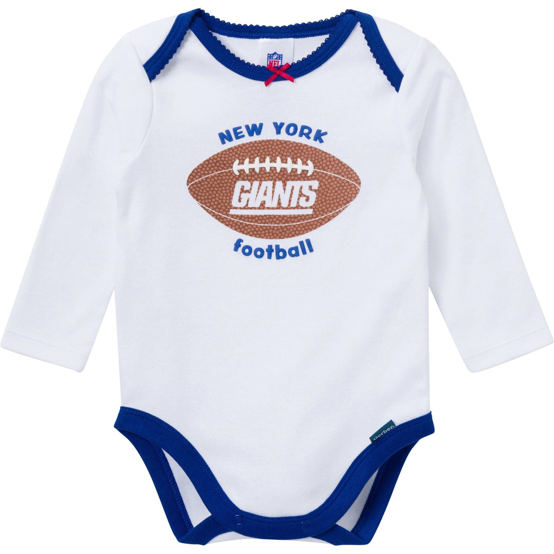 3-Piece Baby Girls New York Giants Bodysuit, Pants & Headband Set Outfits & Sets NFL 